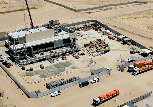 Work on ALMANAR power substation is 79 per cent complete.